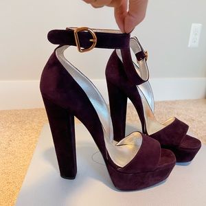 Prada Pumps - Dark Purple - calzature donna camoscio